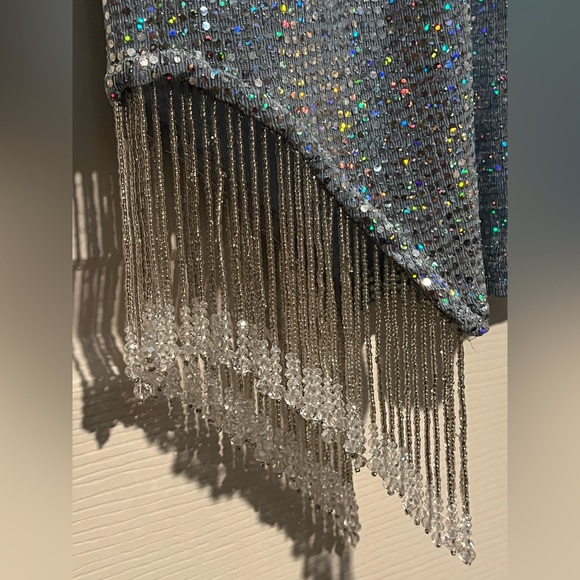 👗 NWT! Prism & Fringe Beaded Mini Dress - Picture 10 of 10